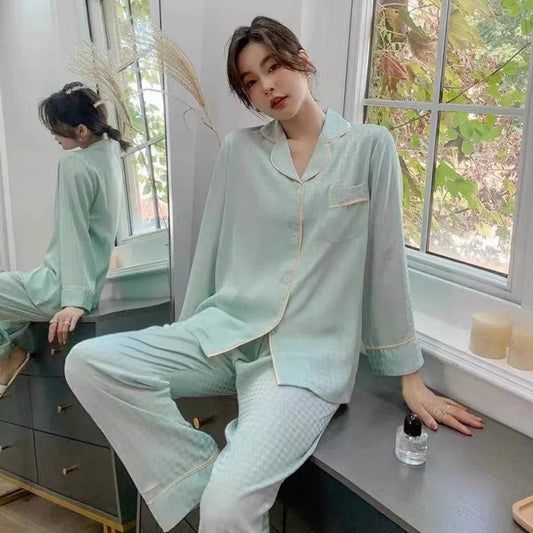 Luxury Redefined: Indulge in Unmatched with Our High-End Satin Silk Pajama Set image 1