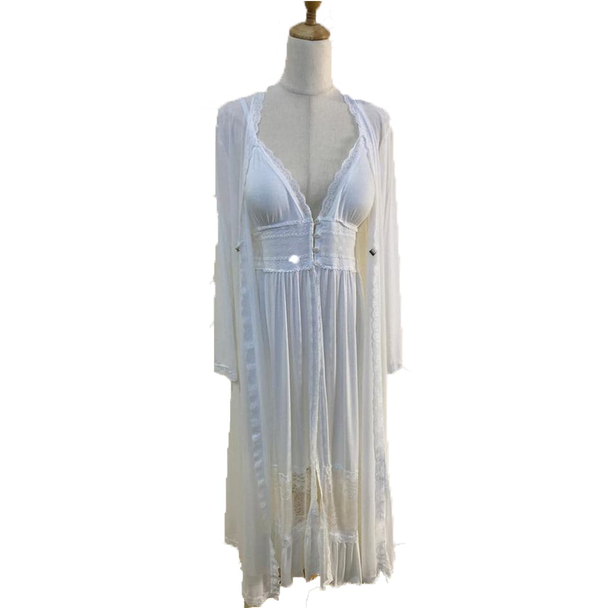 Caprisious Long fairy skirt French court dress Sleepwear