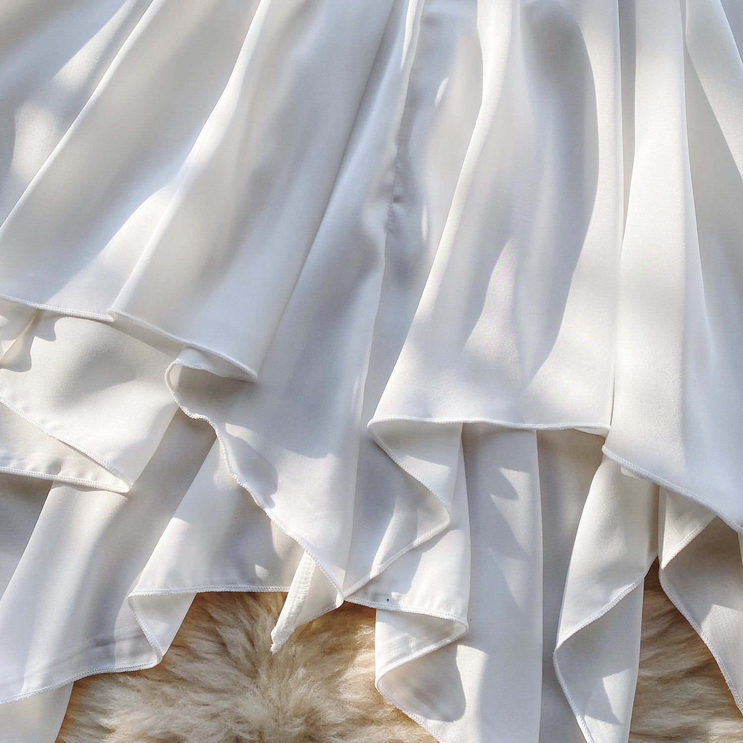 Elegant Butterfly-Inspired Halter Neck Satin Dress with Lace Bodice image 2