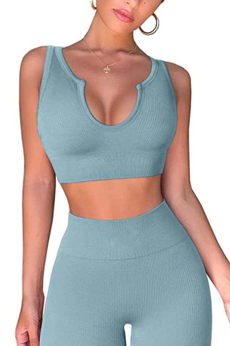 Active Wear Workout Sets Grey image 3