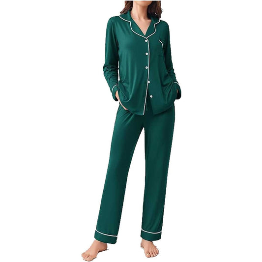 Soft Cotton Pajama Set Green image 1