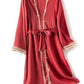 2-Piece Satin Robe and Chemise Sleepwear Set with Lace Intimate Lingerie and Bathrobe image 1
