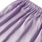 Women’s Satin Pajama Short Sleeve Purple top and Shorts Set image 3