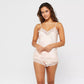 Satin Lace Trim Pajama Sets image 1